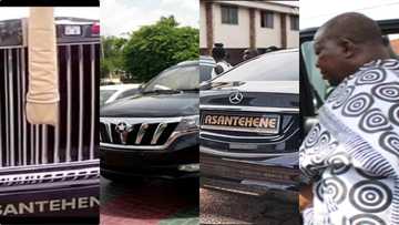 These are the classy and expensive cars that convey Otumfuor Osei Tutu II around town (Photos)