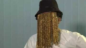 Anas Aremeyaw Anas spotted in public at the funeral of his boss, Kweku Baako's mother