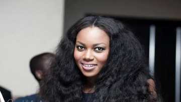 Photo: Yvonne Nelson shows the full face of her baby Ryn for the very first time