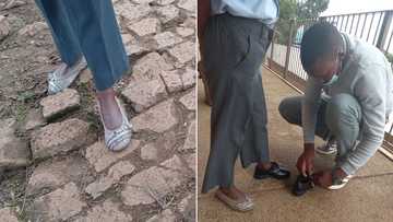 Kind man hailed hero after buying young girl school shoes