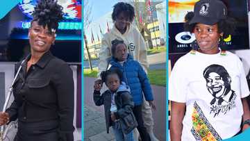 Ohemaa Woyeje and her daughters travel to the Netherlands, photo melts hearts