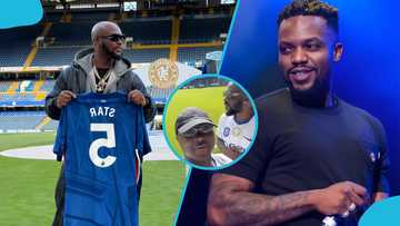 King Promise, Omar Sterling attend Chelsea vs Hull City at Stamford Bridge: Video
