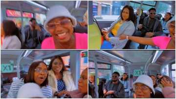 Hard girls: Ladies turn bus in UK into 'trotro', start shouting 'o wa o wa o', behave like conductors in viral video