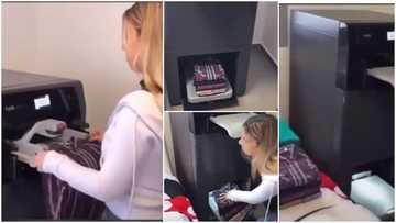 Thunder Fire Poverty: Nigerians React As Machine Irons and Folds Woman’s Clothes Easily in Viral Video
