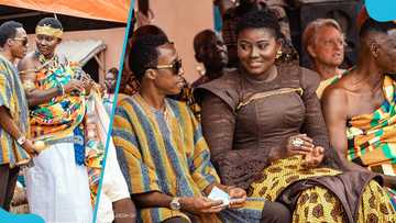 Afua Asantewaa pens down heartwarming message for husband after being crowned Queenmother (Photos)