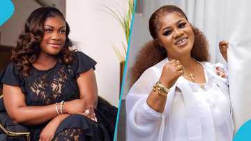 Emelia Brobbey and Obaapa Christy share a kiss at her Odeneho album launch, video goes viral