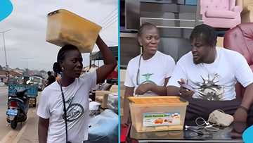 Kumasi-based content creator shows love to a struggling street hawker who is recovering from an illness