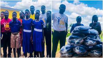Needy pupils blessed with hundreds of stationery & uniforms & by members of Kasoa Youth Choir