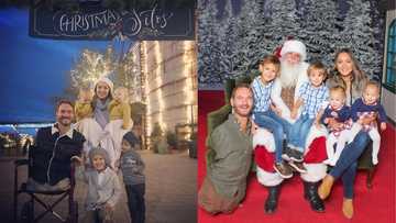 Adorable family photo of limbless pastor Nick Vujicic and his 4 kids as they celebrate Christmas