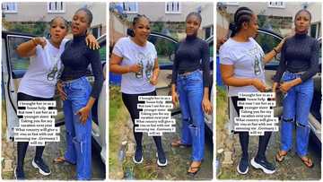 "I will fly her abroad": Lady pets maid like her younger sister, promises to take her to Germany