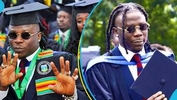Stonebwoy's GIMPA graduation excites Ghanaians as copy of his grades emerge online