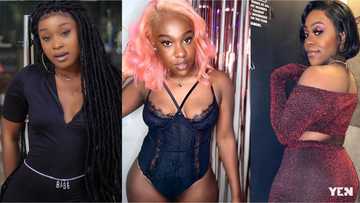 Efia Odo's beautiful younger sister drops 9 spicy bedroom photos as she heads to 21