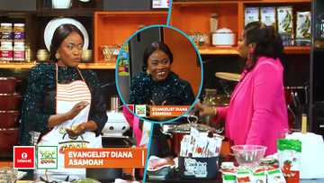 Diana Asamoah trends as she sings King Paluta's Odo Bi Ye Bad on Empress Gifty's UCook show