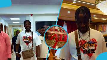 Benjamin Asare spotted at GoldBod exploring jewellery after Ghana's World Cup ranking boost, video emerges