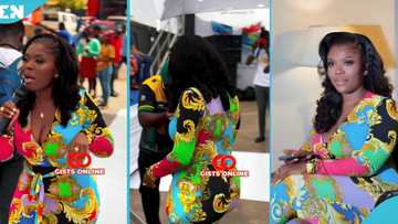 Delay's hips bounces as she walks in Kumasi in new video, fans wowed by her shape