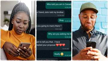 Lady accepts proposal from man she earlier rejected after he relocated to Canada; "I have moved to Canada"
