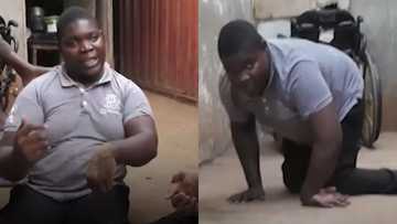 Disabled Ghanaian boy rejected by both parents asks God 3 questions in emotional video