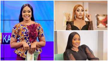 Onua TV presenter Ohemaa Acheampomaa flaunts smooth skin in black see-through gown