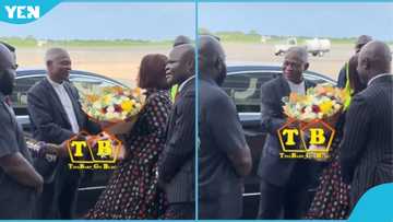 Cardinal Turkson lands in Ghana ahead of National Day of prayer & thanksgiving, gets a hero's welcome