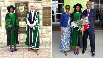 Smart lady who used to work as a cleaner becomes first black person to bag PhD from Canadian university