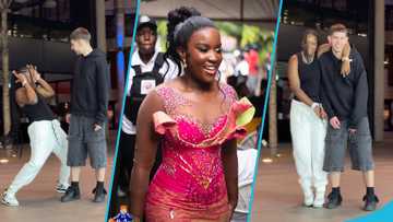 Afronita and Obroni dancer display incredible chemistry as they dance to Agadoo, video excites fans