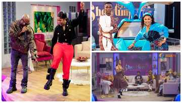 Nana Ama McBrown challenges King Promise with GH¢15k Terminator boots, fans shout in video