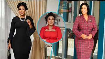 2011 GMB 3rd runner-up Abena flaunts her voluptuous figure in a red bodycon dress