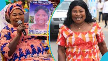 Man meets Akua Donkor in traffic, her vibrant personality warms hearts: "RIP"