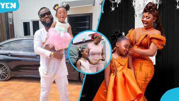 "She has her father's pink lips": McBrown's daughter Baby Maxin looks all grown as they step out in new video