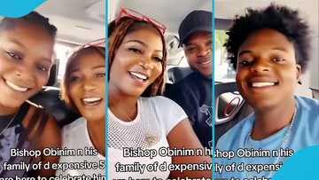 Bishop Obinim reunites with his wife and kids as he celebrates his birthday, video stirs reactions