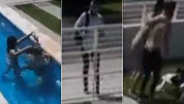 “Navy seal”: social media users wowed by man who holds breath in pool when lover's bae shows up