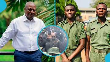 President Mahama's arrival at Manhyia Palace sparks security concerns, video