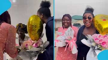 Ghanaian TikToker, Afua Nash, showers sick mum with gifts on her birthday