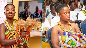 Ghanaian girl enstooled as the "youngest queen mother" in Nzema land