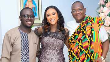 Yvonne: Pretty daughter of former NDC MP marries in beautiful traditional wedding; first photos pop up