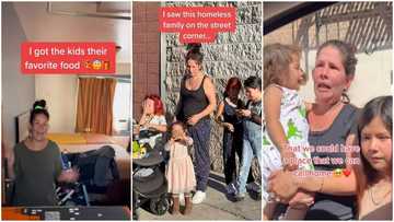 Sweet moment man surprised homeless mum of 4 with GH¢188k and new house, she weeps hard in video