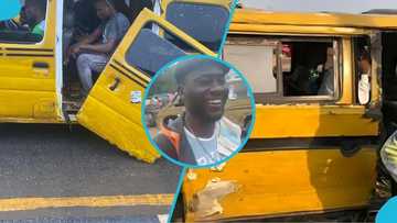Ghanaian men tease Lagos Danfo buses in trending roadside clip