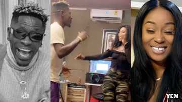 'Atopa' photo drops as Efia Odo displays her 'bushy tonga'; Shatta Wale reacts
