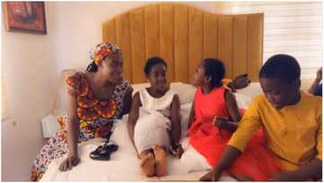 Your slap can send someone to Jesus - Mercy Johnson’s kids say what they dislike about her in video