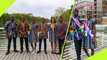 Paris 2024: Ghanaian Athletes Dazzle in Traditional Smock Wear for Olympic Games Opening Ceremony