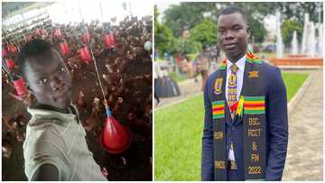 GH man who bagged 7As in WASSCE but had to work on a farm to survive finally graduates from uni