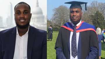 Young man who completed with 3rd-class lower in undergrad graduates with distinction in masters