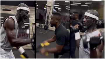 Sarkodie hits the gym with Ghanaian business mogul Prince Kofi Amoabeng in a trending video