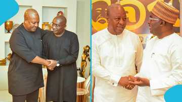 President Mahama and Dr Bawumia walk side-by-side like brothers, video goes viral