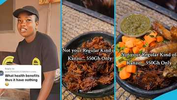 Ghanaian lady sells scorched jollof rice for GH¢550: "Not your regular kind of kanzo"