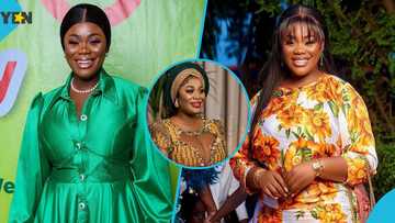 Akua GMB shows Nigerians how to rock stunning Asooke style designed with kente and rhinestone on her birthday