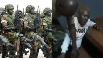 Military man seriously lashes man who posed as lady in bar to go home with him in video