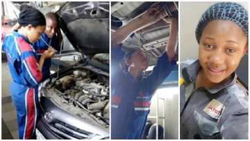 Meet beautiful young lady who works as mechanic in busy city (photos)