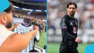 Messi loses his temper at fan who provoked him with Cristiano Ronaldo shirt