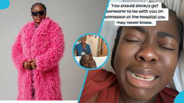 Asantewaa shares smile with kind obroni nurse a day after being allegedly mistreated, video warms hearts